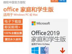 大促销_正版Microsoft Office2019历史最低/只要199元